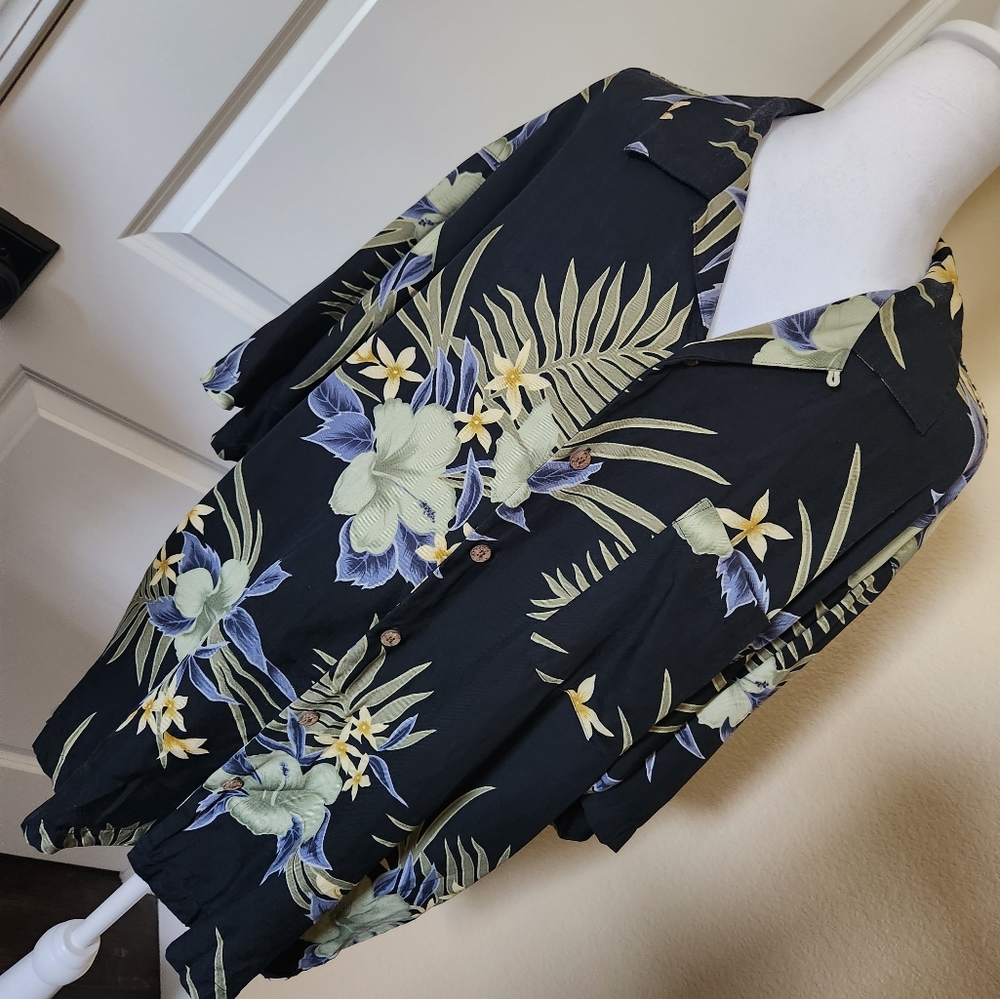 Men's Tommy Bahama 100% Silk Hawaiian Shirt Size Large